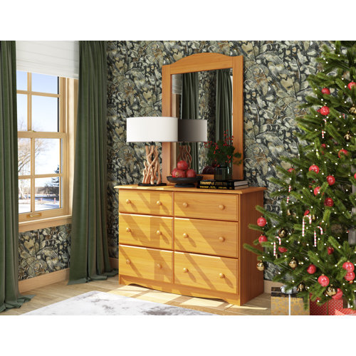 Charlton Home® West Newbury 6Drawer Dresser with Mirror & Reviews